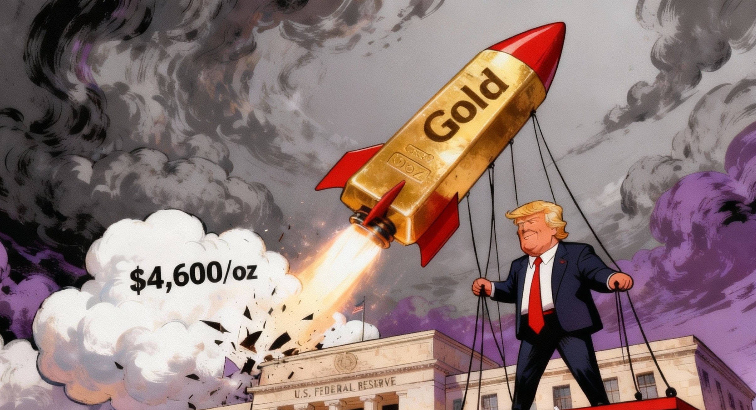 Harga Emas Tembus US$4.600! Sentimen Trump Guncang The Fed, Target US$5.000 Kian Dekat?