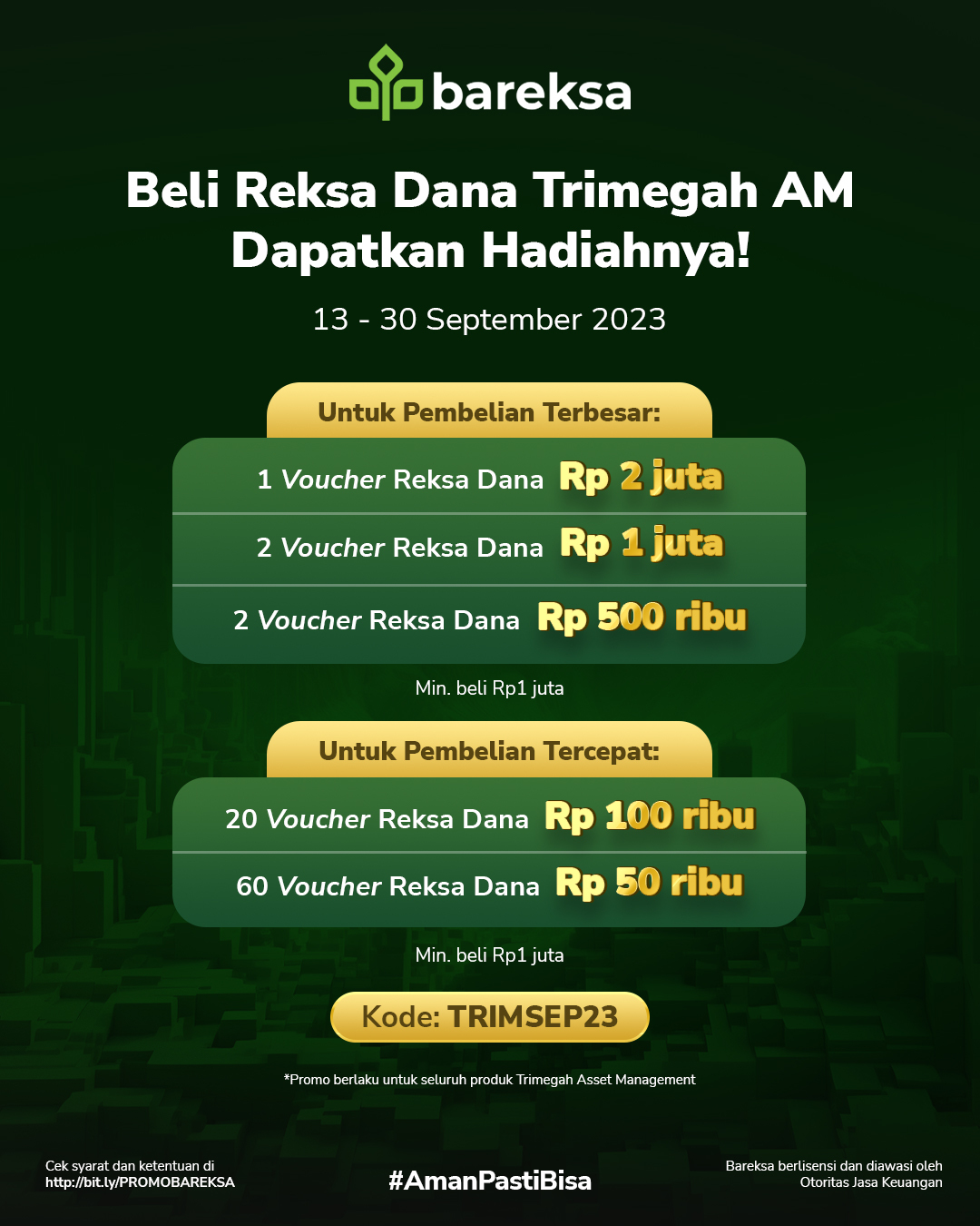 Selamat! Ini Pemenang Promo Trimegah AM Berhadiah Reksadana hingga Rp2 Juta