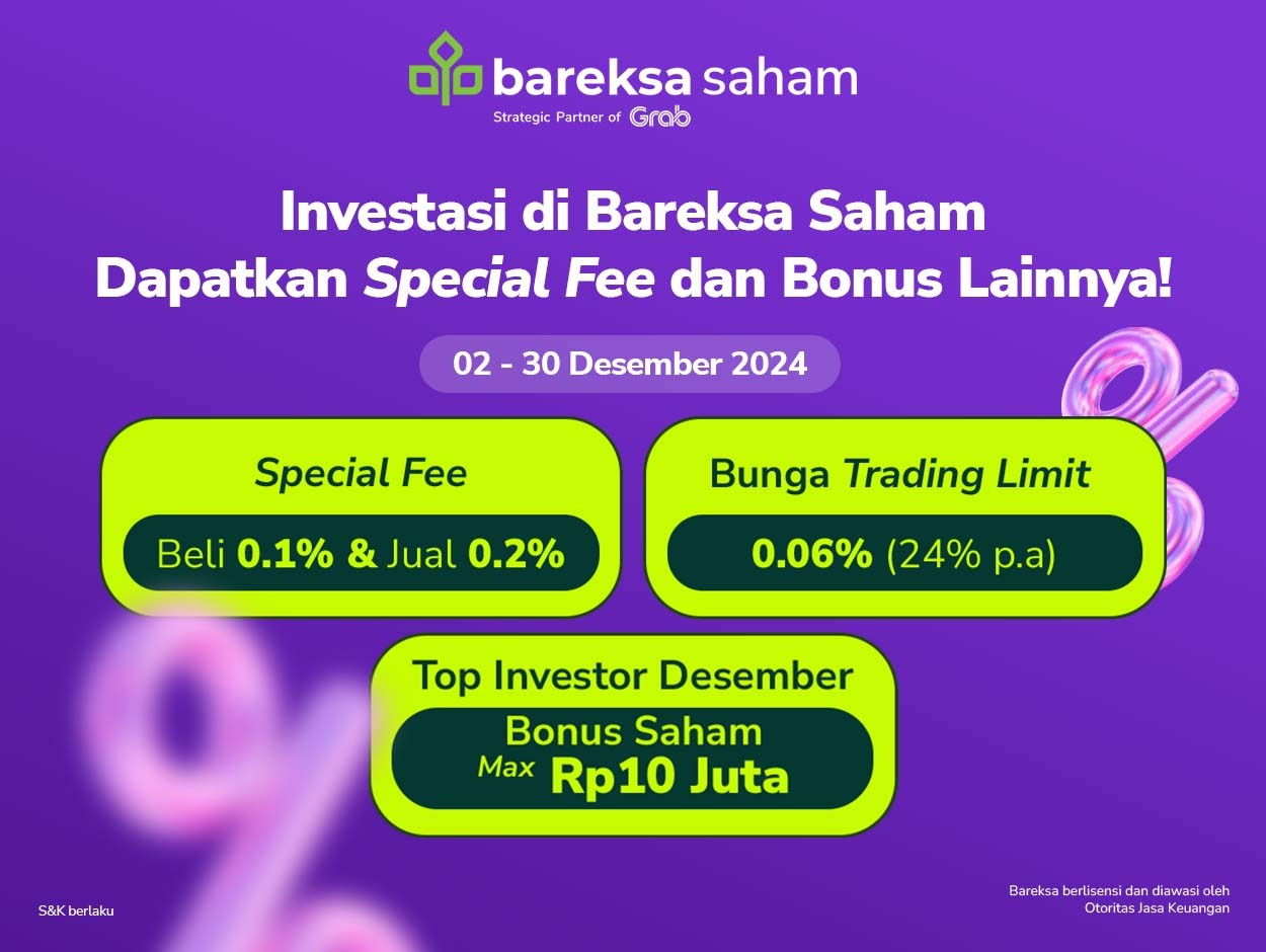 Bareksa Saham Aplikasi Trading Berbiaya Termurah, Plus Ada Bonus Saham Rp10 Juta