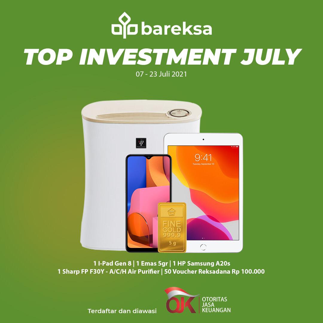 Promo Top Investment Juli, Beli Reksadana Bisa Raih Beragam Hadiah