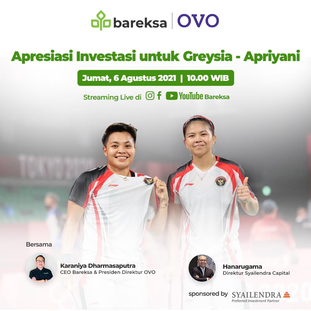 Greysia - Apriyani Bakal Ngobrol Seputar Investasi di Bareksa, Yuk Pantengin Acaranya