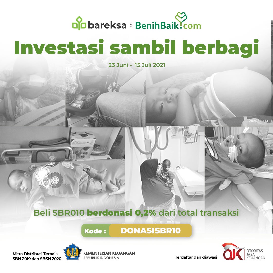 Promo Investream Bareksa, Investasi SBR010 Sambil Berbagi