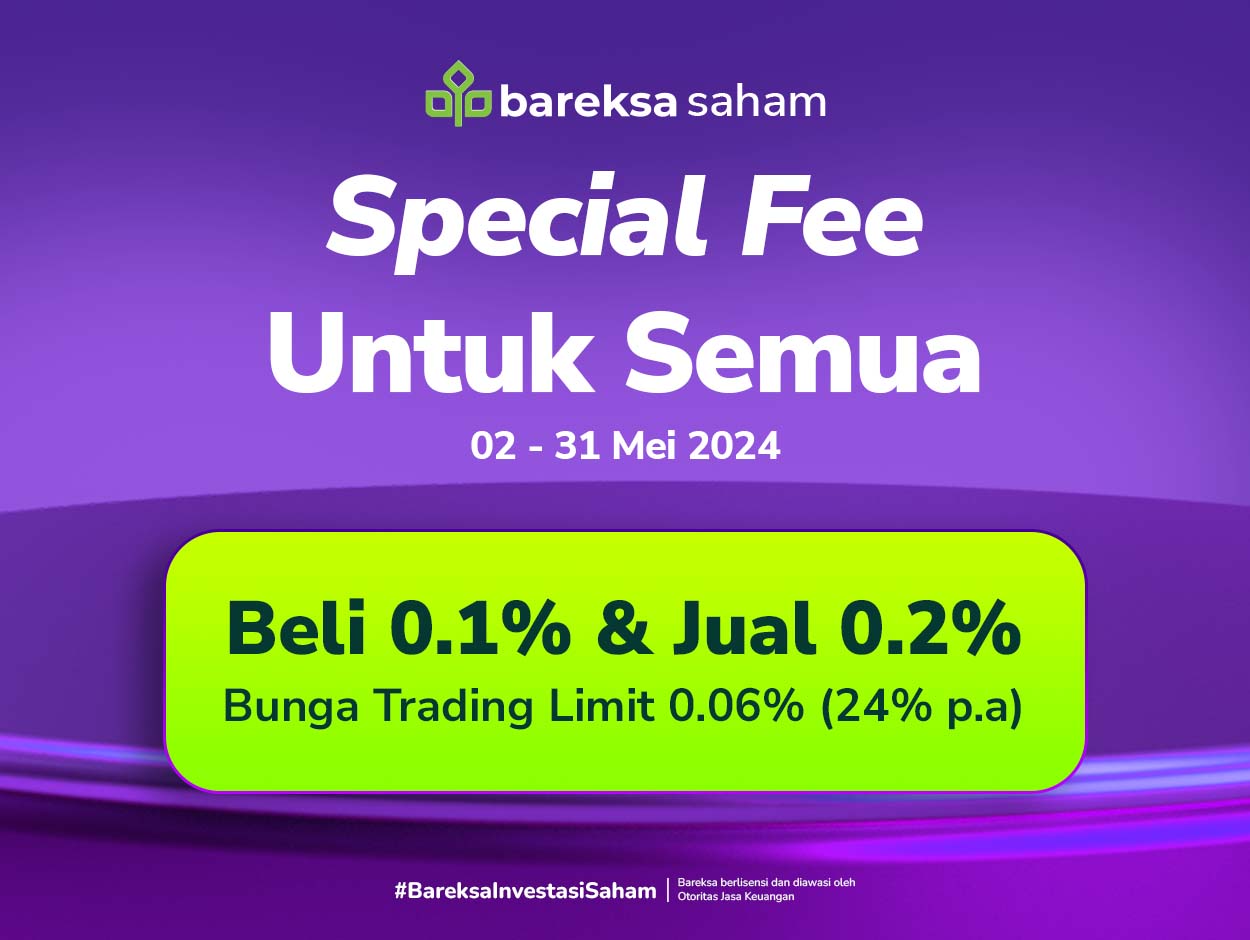 Promo Bareksa Saham: Biaya Trading Termurah dan Bisa Dapat Hadiah Saldo RDN hingga Rp3 Juta