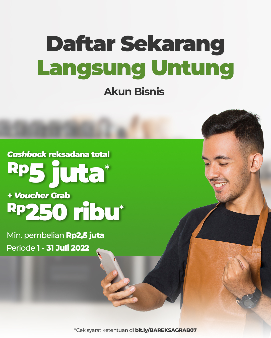 Promo Bareksa for GrabMerchant, Daftar Sekarang Raih Reksadana dan Voucher Grab