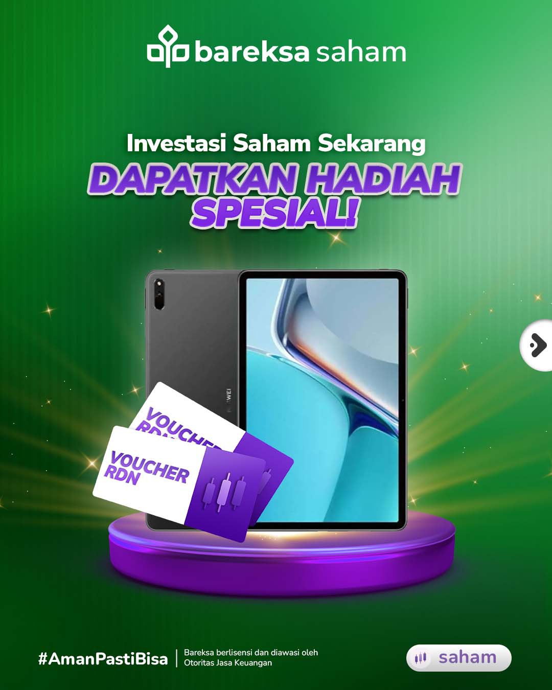 Selamat! Ini Pemenang Promo Top Investor Bareksa Saham Berhadiah Tablet dan Saldo RDN