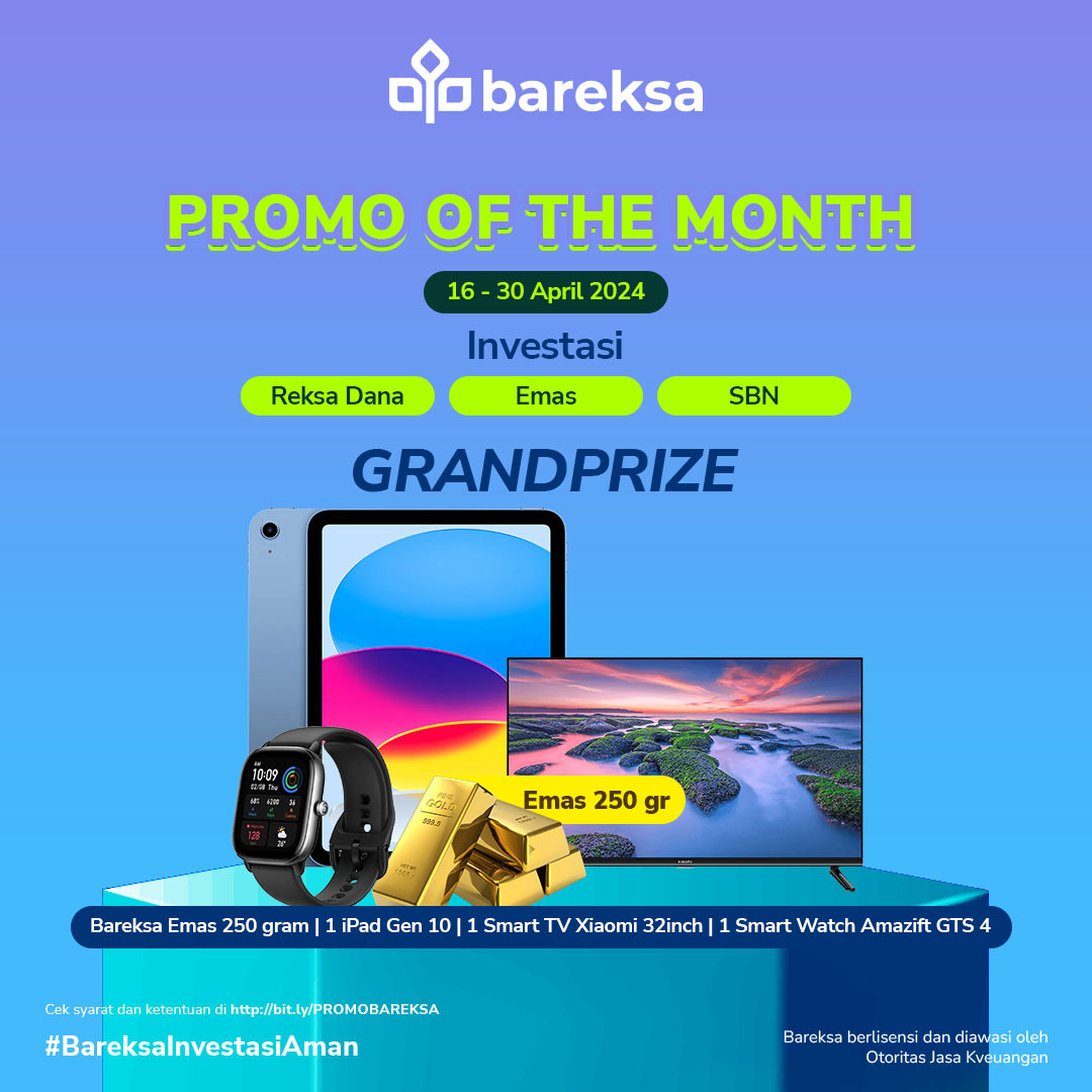 Selamat! Ini Pemenang Promo of The Month Bareksa Emas April 2024