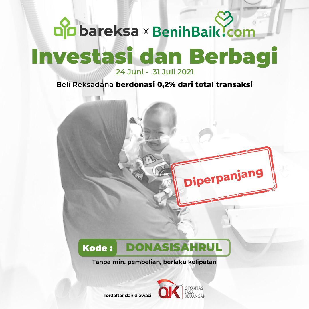 Program Donasi untuk Sahrul Diperpanjang, Yuk Investasi Sekaligus Berbagi