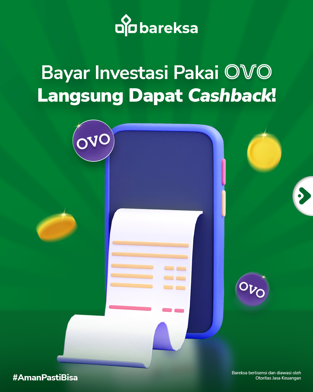 Promo OVO Bareksa Investasi Reksadana Berhadiah Voucher dan Instant Cashback Rp30 Ribu
