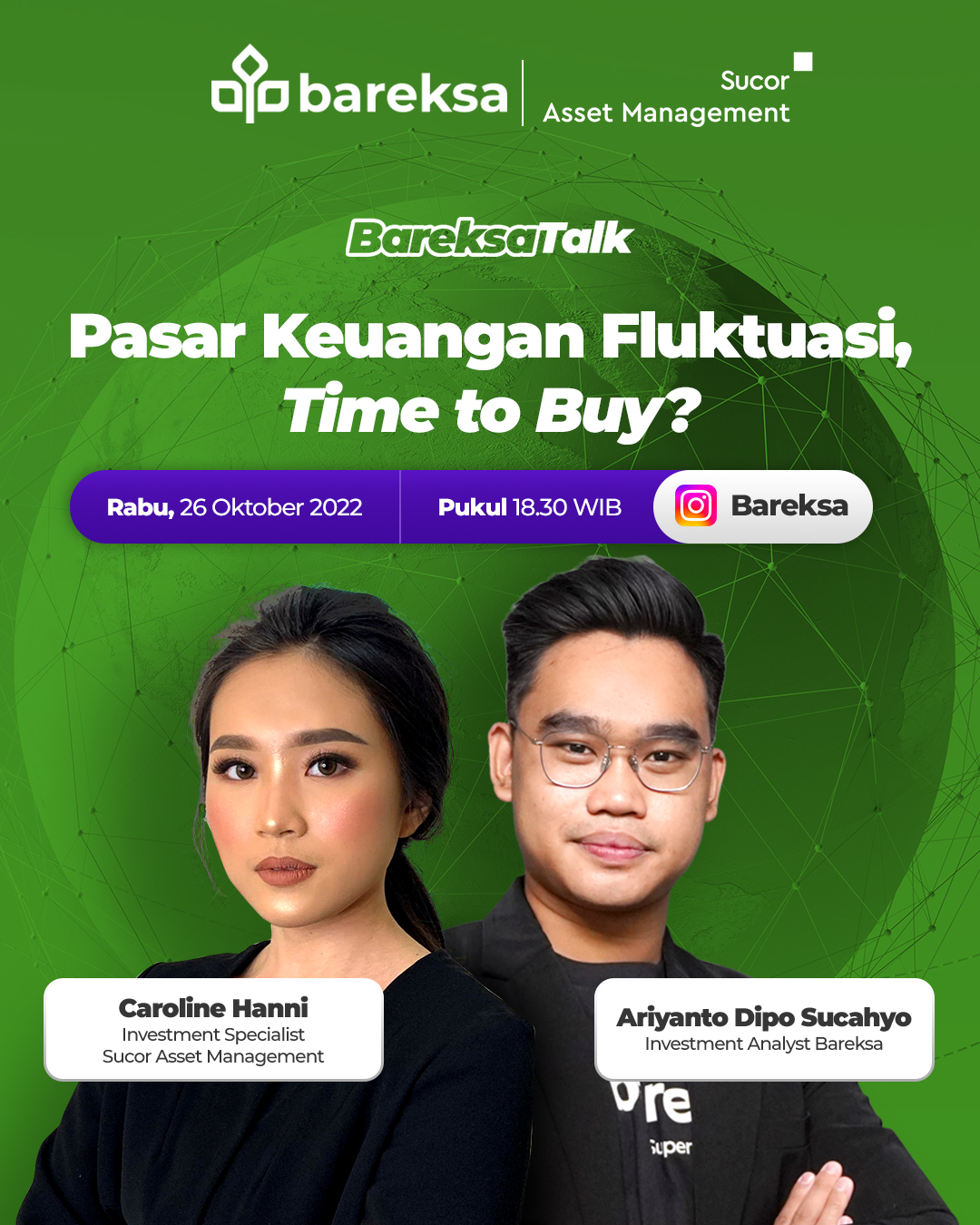 Pasar Keuangan Fluktuasi, Time to Buy? Nonton BareksaTalk X Sucor AM