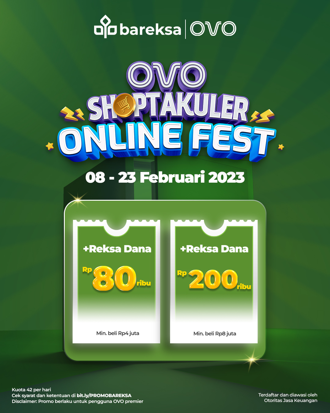 Promo OVO di Bareksa Beli Reksadana Berhadiah Cashback hingga Rp200 Ribu