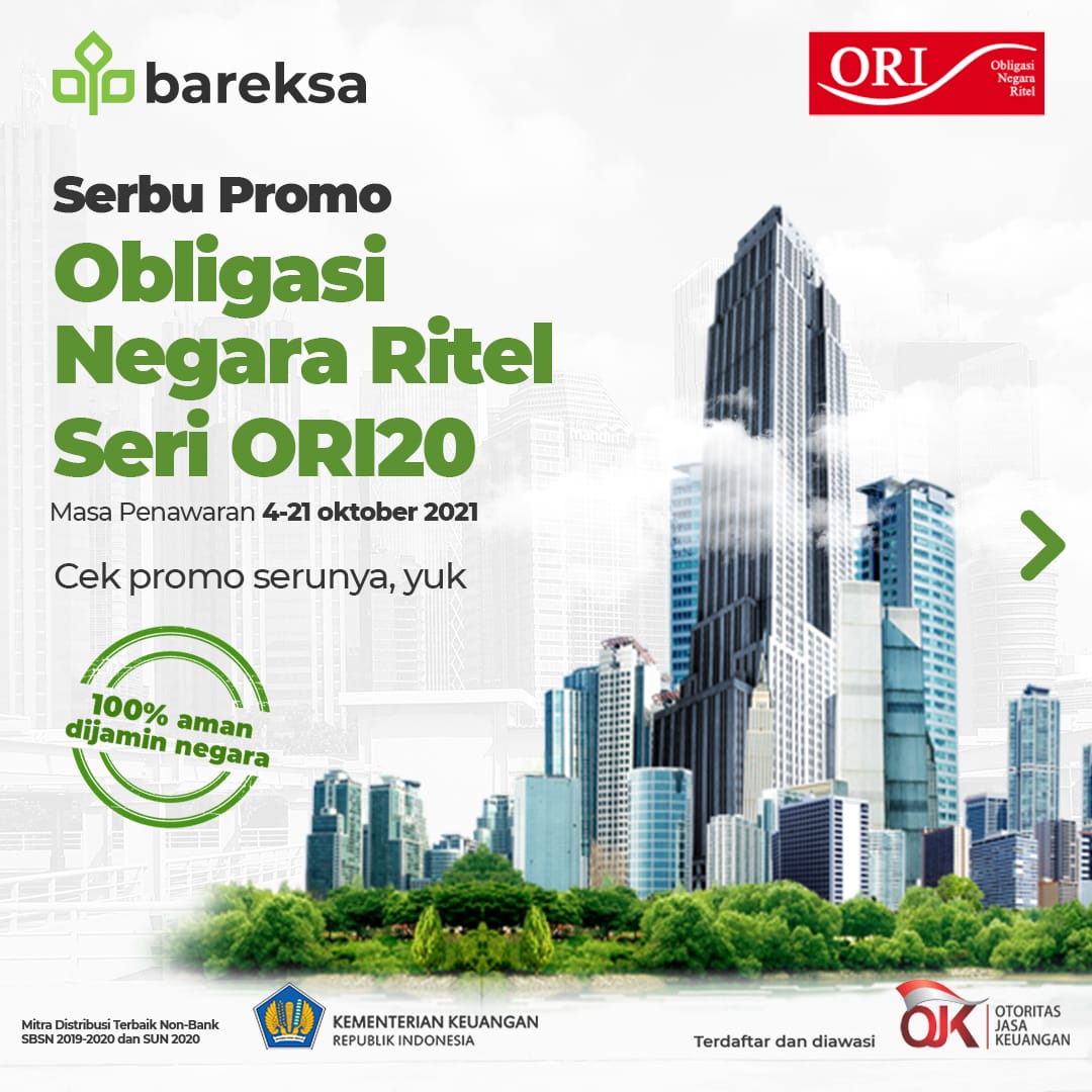 Ayo Borong ORI020 di Bareksa, Dapatkan Hadiah Emas, TV, Ipad hingga Laptop