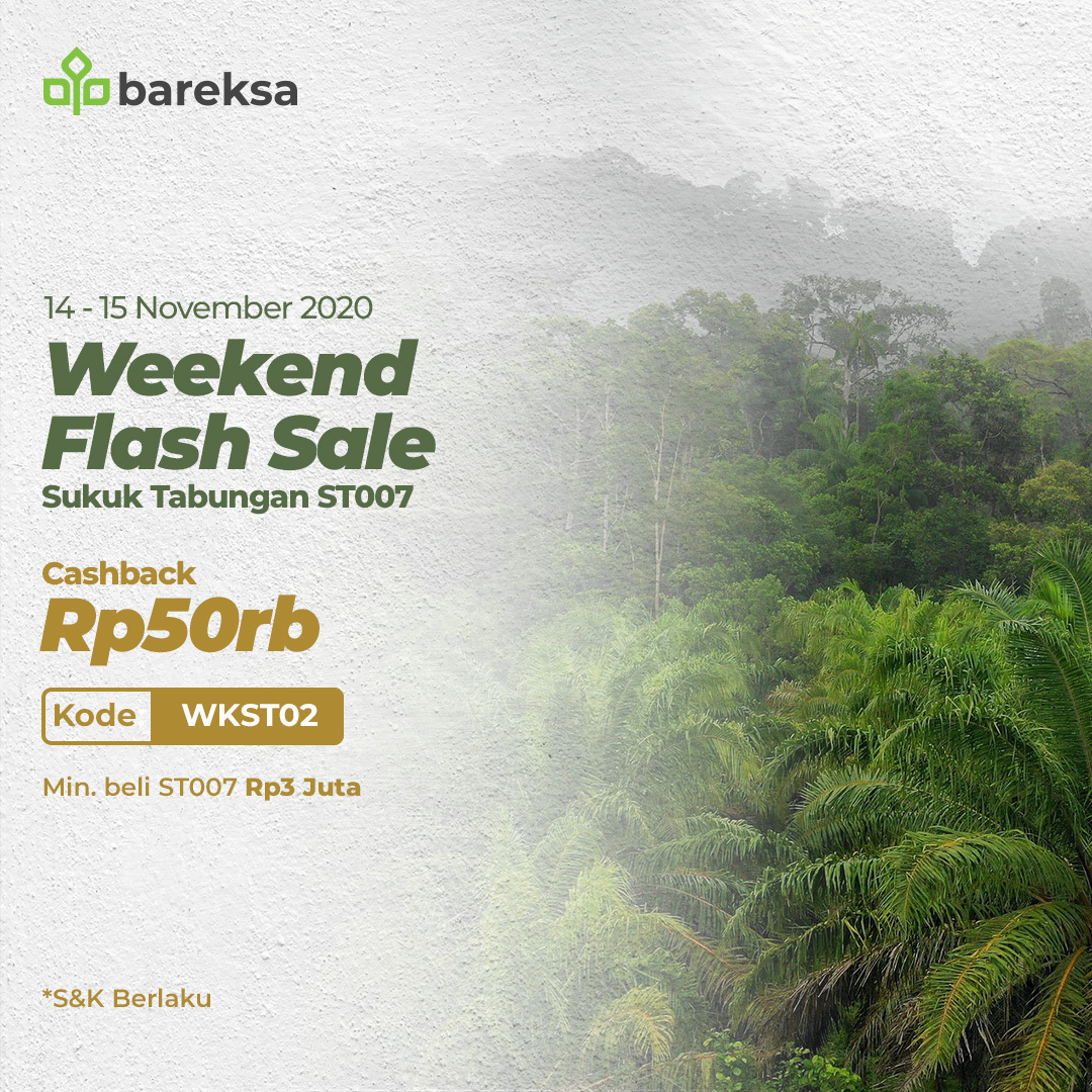 Weekend Promo Bareksa, Beli ST007 Bisa Raih Reksadana Rp50 Ribu