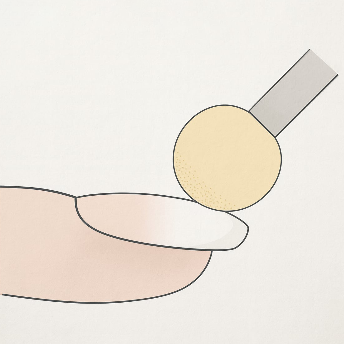 Szivacsos babyboomer francia köröm technika - fehér festőzselé felvitele szivaccsal lépésről lépésre