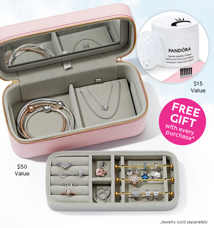 Pandora  Free Jewelry Box and Cleaning Kit with Purchase 