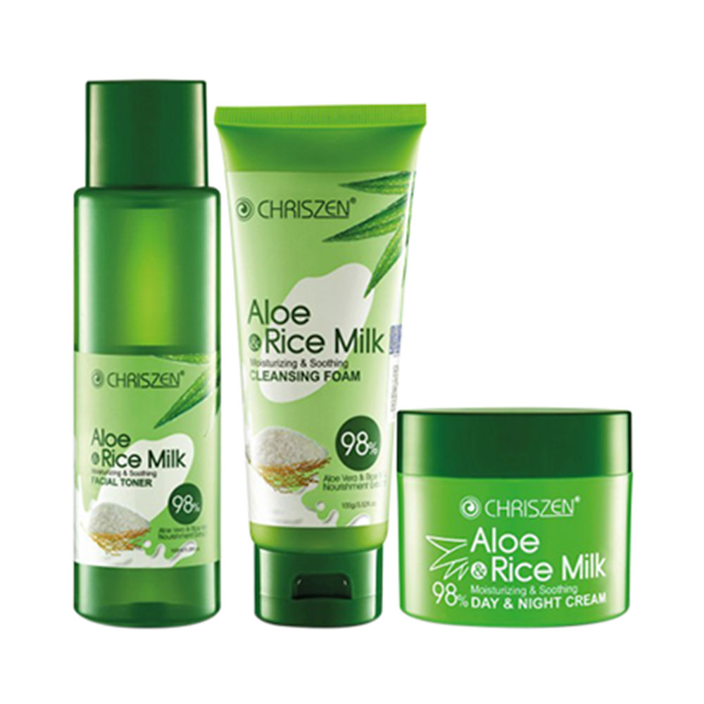 Chriszen Aloe Vera Rice Milk 3 Item Set Pandorabox