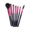 CERRO QREEN Beginner Makeup Brush 7 Item Set – Ruby Red