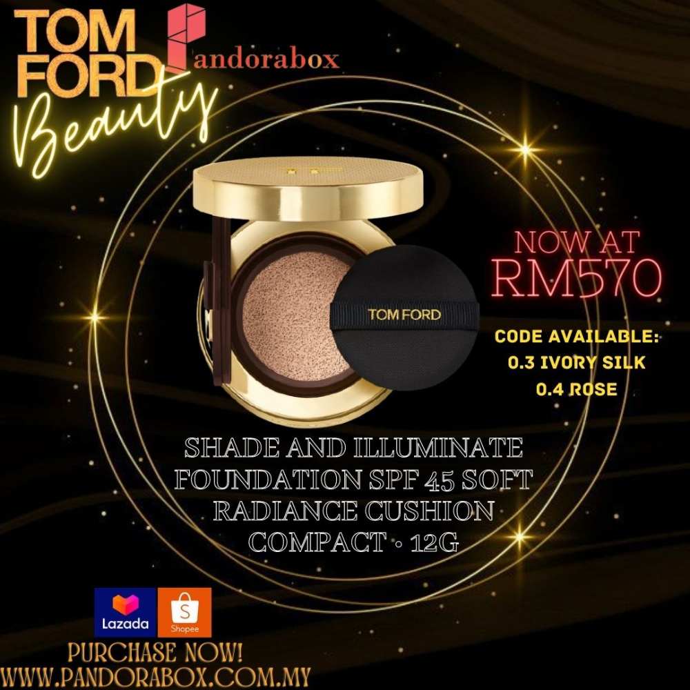 TOM FORD BEAUTY Shade and Illuminate Foundation SPF 45 Soft Radiance Cushion  Compact • 12g - Pandorabox