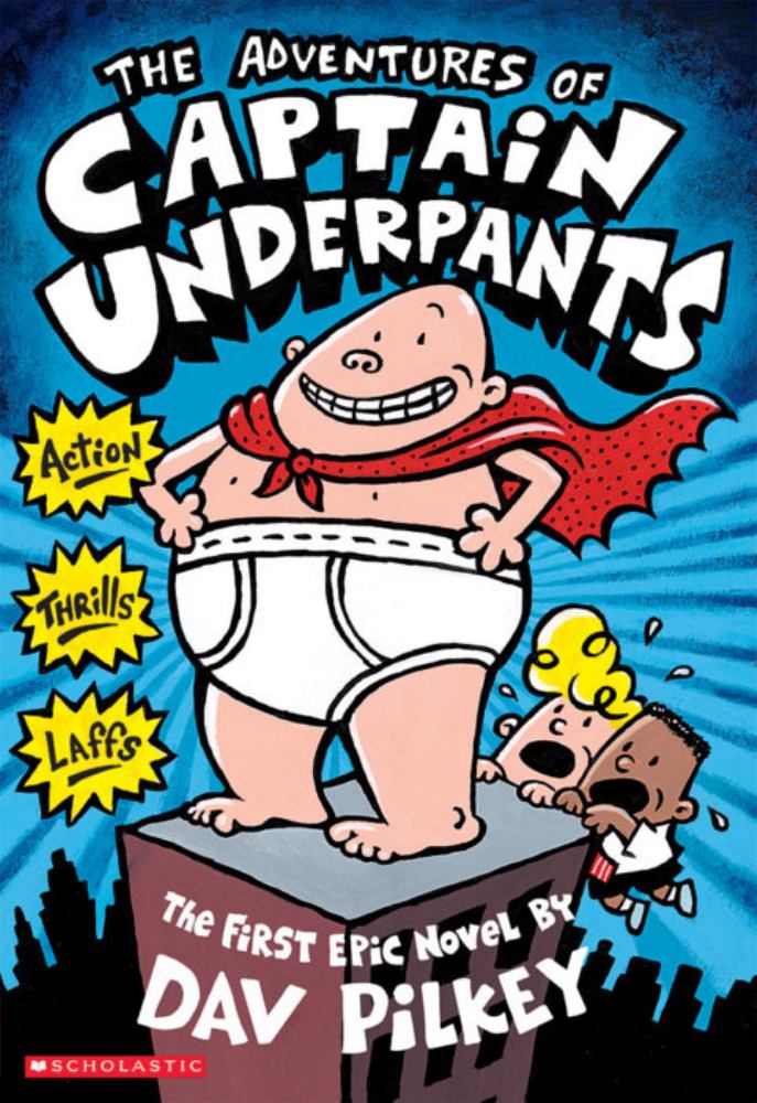 Bundle of Captain Underpants books by Dav Pilkey, Paperback