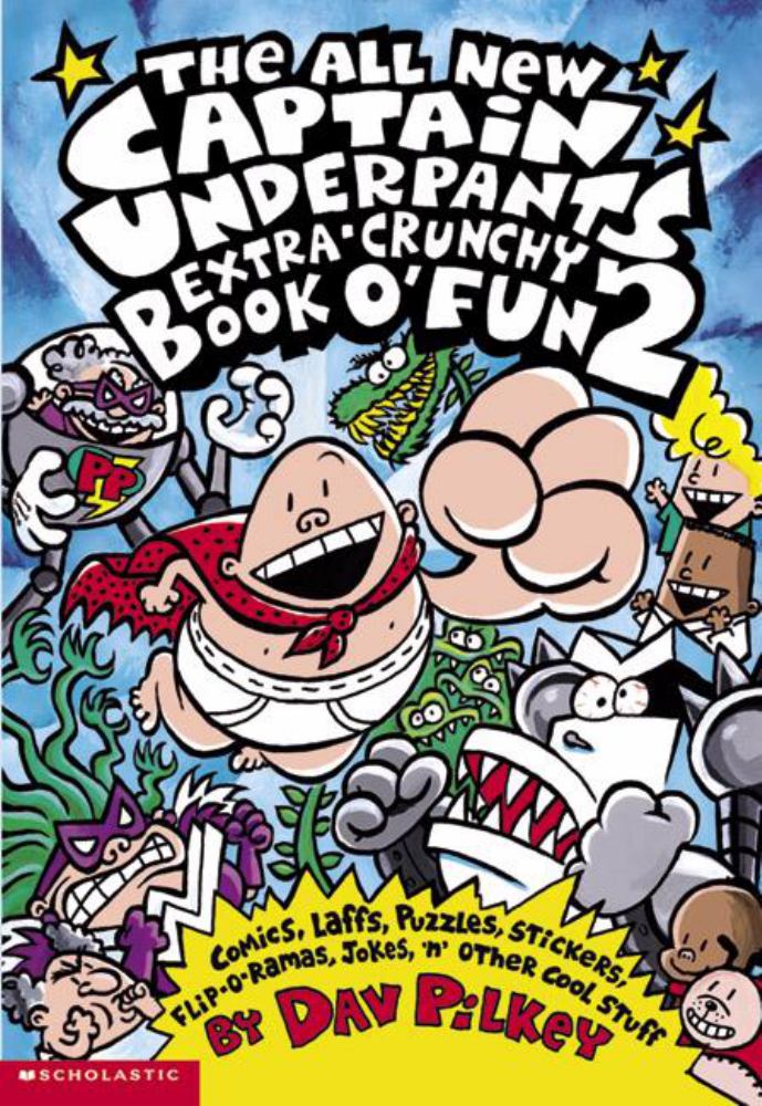 FULL COLOR Captain Underpants Book 1, 2 and 4 by Dav Pilkey