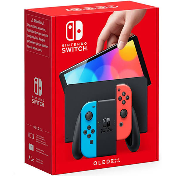 Nintendo Switch Oled - Röd/Blå