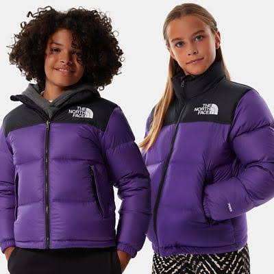 The North Face Youth 1996 Retro Nuptse Jacket Peak Purple - Size: S