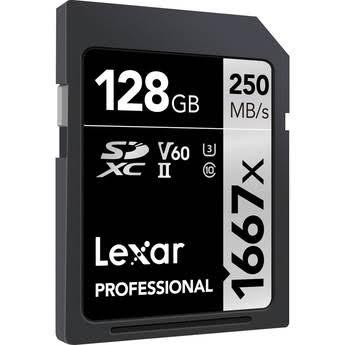 Lexar Professional 1667X 128GB SDXC Uhs-II / U3-kort (LSD128CBNA1667) 