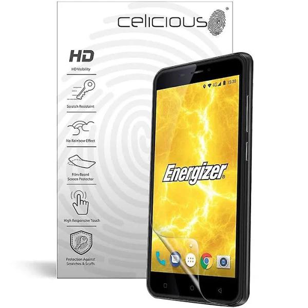 Celicious Vivid Invisible Glossy HD Screen Protector Film kompatibel med energizer Power Max P550S [Pack of 2] 