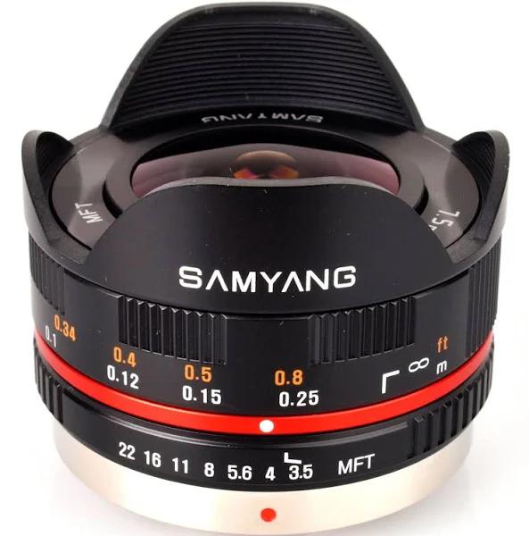 SAMYANG 7.5 mm F3.5 UMC Fisheye - MFT Svart 