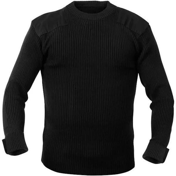 Rothco Commando Sweater - G.I. Style (Svart, L) 