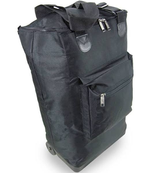 Lightweight Folding Hand Luggage Wheeled Cabin Bag Shopping Bag 