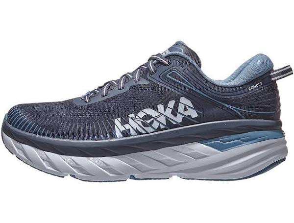 Hoka One One Bondi 7 Running Shoes Dark Blue White - 43(1/3) 