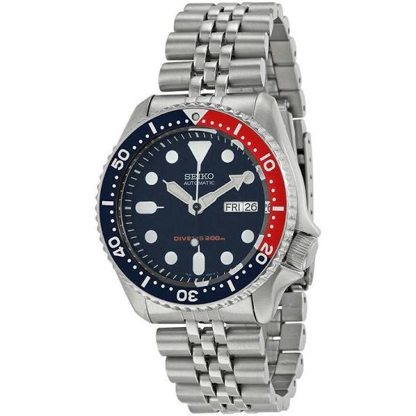 Panprices - Seiko SKX009 Automatic Pepsi Dial Stainless Steel 200m Diver  Watch SKX009K2