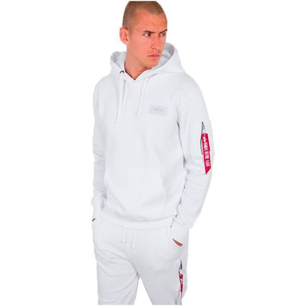 Alpha Industries Back Print Men's hoodie white, XXL EU