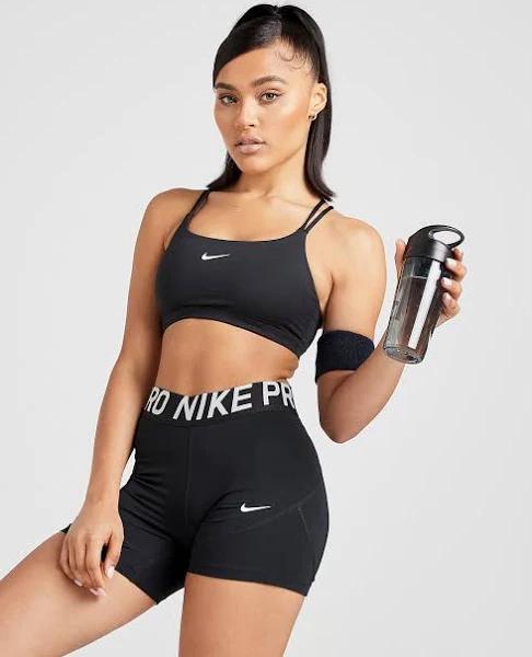 Nike Performance INDY BANDEAU BRA - Sport-BH med lätt stöd - black