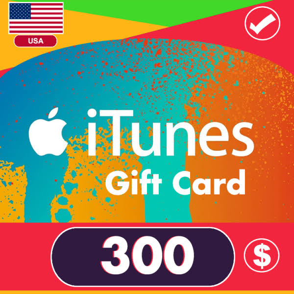 Apple iTunes Gift Card 300$ USA