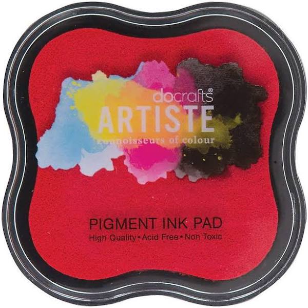 Docrafts Artiste Pigment Ink Pad, Red 