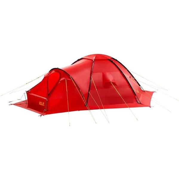 Jack Wolfskin Antarctica Dome RED, Dome Tents (Size 3 Personen - Color Peak Red) 