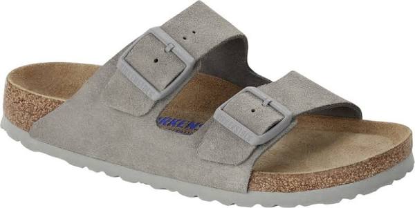 Birkenstock Arizona SFB Sandals Soft Suede & Nubuck Regular grå