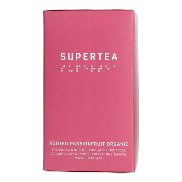 Tea in bags green Teministeriet - Supertea Rooted Passionfruit Organic - 20 Tea Bags 20 Tea Bags 