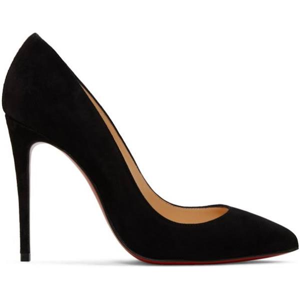 Christian Louboutin Black Suede Pigalle Heels 