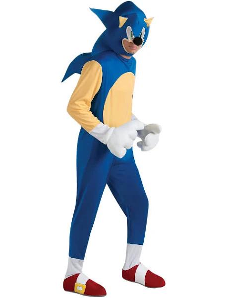 Sonic the Hedgehog Deluxe Costume | Adult | Mens | Blue | ST | Rubies Costume Co. Inc 