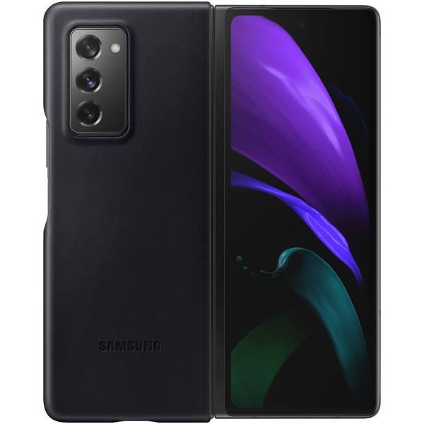 Samsung Leather Cover Black Galaxy Z Fold 2