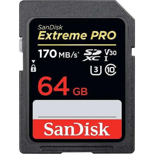 Sandisk Extreme Pro SDXC 64GB V30 UHS-I 
