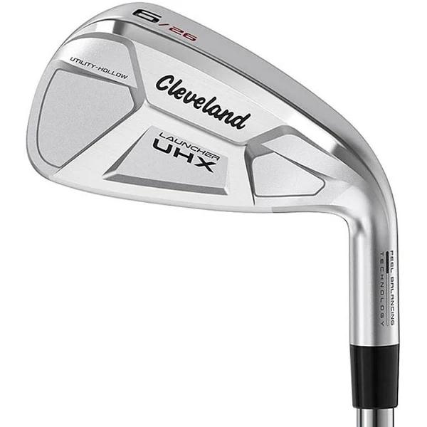 Cleveland Launcher UHX Golf Irons Steel Shafts Left Handed - 5-PW (6 Irons) Dynamic Gold DST 98 Regular 