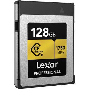 Lexar 128GB Professional CFexpress Type-B Memory Card, Single s Only, 1750M/s, Series 