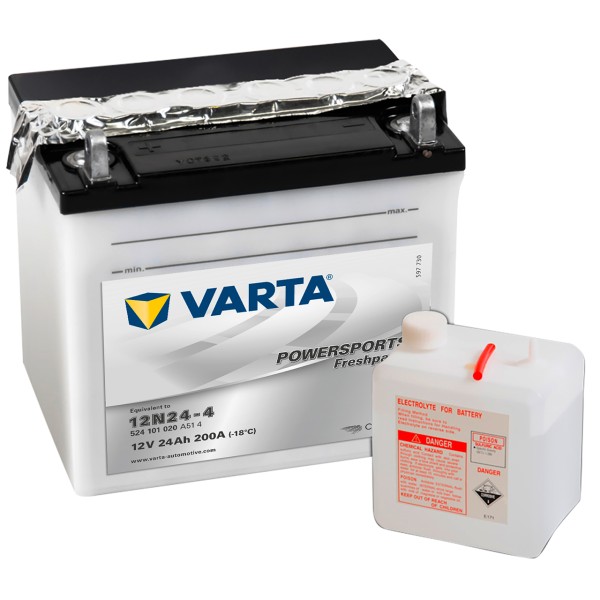 Varta POWERSPORTS Fresh Pack 12V 24Ah 12N24-4
