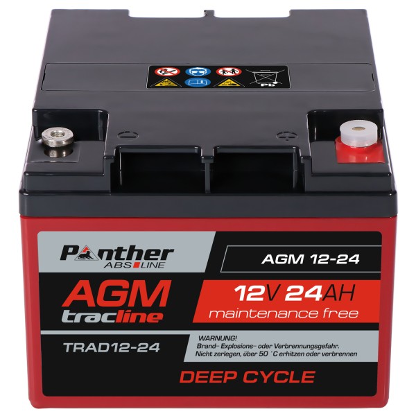 AGM-DC-Batterie 12V 24 Ah (20HR)