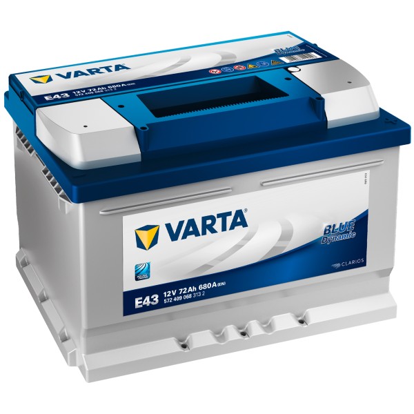 VARTA BLUE dynamic E43 12V 72Ah 680 A/EN gefüllt