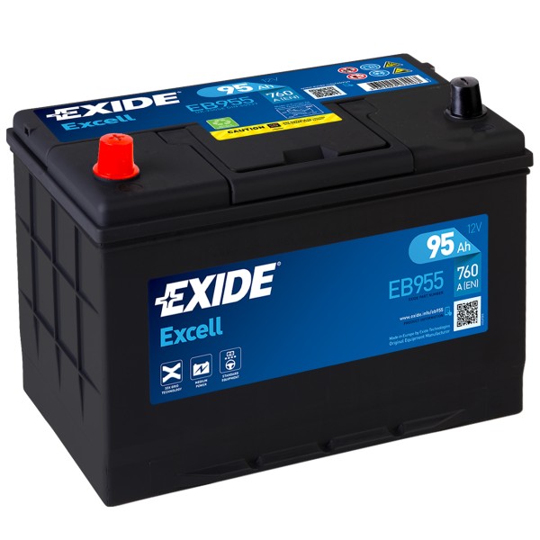 Exide Excell EB955 12V 95 Ah 720 A/EN