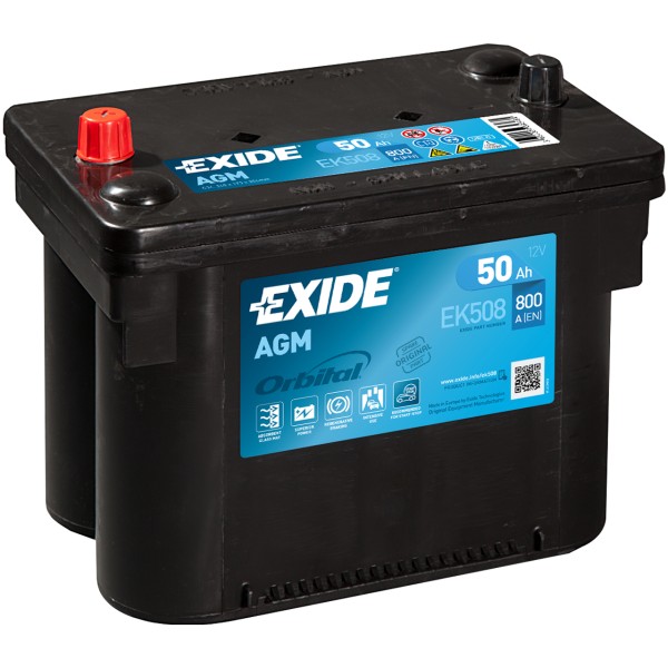 Exide Start-Stop AGM EK508 12V 50 Ah 800 A/EN